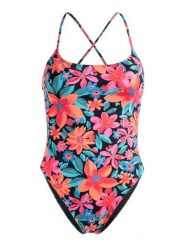 Jednoczęściowy strój kąpielowy PRINTED BEACH CLASSICS Czarny Kobiety. Czarne stroje kąpielowe damskie Roxy, s, bez wzorów, z elastanu. Za 300.75 zł.