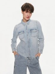 Vero Moda Koszula jeansowa Annalise 10302480 Niebieski Regular Fit. Niebieskie koszule damskie Vero Moda, s, bez wzorów, z bawełny, bez kołnierzyka, bez ramiączek. Za 189.99 zł.