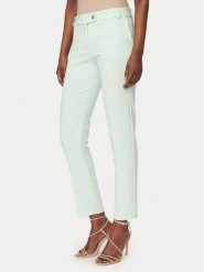 Rinascimento Spodnie materiałowe CFC0128638003 Zielony Slim Fit. Zielone spodnie materiałowe damskie Rinascimento, bez wzorów, z materiału. Za 399.99 zł.