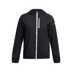 Damska kurtka wodoodporna Under Armour Phantom Launch. Białe kurtki sportowe damskie Under Armour, s, bez wzorów, z materiału, bez ramiączek, z kapturem, do biegania. Za 385.45 zł.