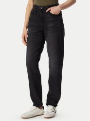 Guess Jeans Jeansy W6YA0D D1148 Czarny Relaxed Fit. Czarne jeansy damskie Guess Jeans, z aplikacjami, z jeansu. Za 439.99 zł.