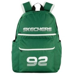 Plecak unisex Skechers Downtown Backpack pojemność 20 L. Zielone plecaki męskie Skechers, bez wzorów, z materiału, sportowe. Za 58.99 zł.