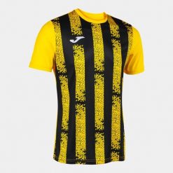 T-shirt Sportowy Joma Inter III Żółto-Czarny 2XS Unisex. Czarne koszulki sportowe męskie Joma, xs, bez wzorów, z meshu, bez ramiączek, do piłki nożnej. Za 174.99 zł.