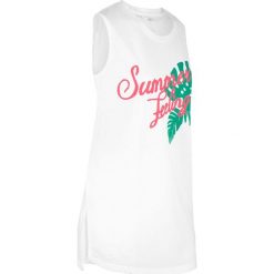 Top sportowy z nadrukiem bonprix biały. Koszulki sportowe damskie bonprix. Za 44.99 zł.