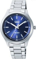 Zegarek Q&Q Zegarek QQ Q49B-001P Męski Klasyczny Niebieski 50M. Niebieskie zegarki męskie Q&Q, bez wzorów. Za 159.00 zł.
