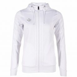 Damska bluza dresowa zapinana na zamek z kapturem Reece Australia Cleve TTS. Białe bluzy damskie REECE, m, bez wzorów, z dresówki, sportowe, bez ramiączek, z kapturem. Za 230.60 zł.