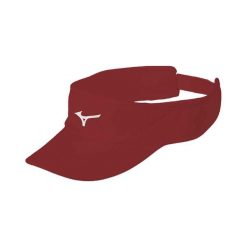 Czapka przeciwsłoneczna Mizuno Drylite czerwona. Czerwone czapki damskie Mizuno, bez wzorów, sportowe. Za 83.99 zł.