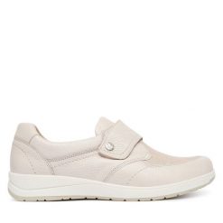 Półbuty Caprice. Brązowe półbuty damskie Caprice, bez wzorów, bez obcasa, na płaskiej podeszwie, bez zapięcia. Za 479.99 zł.