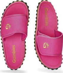 Gumbies Gumbies damskie klapki STRIDER SLIDE WOMEN PINK 38. Różowe klapki damskie Gumbies, bez wzorów, sportowe, bez obcasa, bez zapięcia. Za 164.99 zł.