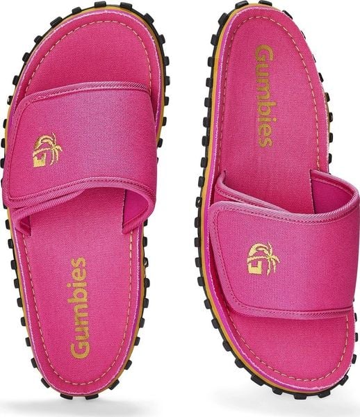 Gumbies Gumbies damskie klapki STRIDER SLIDE WOMEN PINK 38. Różowe klapki damskie Gumbies, bez wzorów, sportowe, bez obcasa, bez zapięcia. Za 164.99 zł.