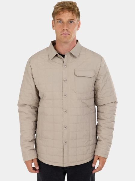 Koszula Kurtka Męska Fundango Grido. Brązowe koszule męskie FUNDANGO, m, bez wzorów, z materiału, eleganckie, bez kołnierzyka, bez ramiączek. Za 399.00 zł.