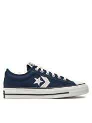 Converse Trampki Star Player 76 A07518C Niebieski. Niebieskie trampki i tenisówki damskie Converse, bez wzorów, z materiału, bez zapięcia. Za 269.99 zł.