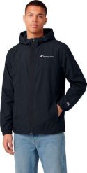 Kurtka męska Champion Kurtka męska Champion Windbreaker czarna 222272 KK001 M. Czarne kurtki męskie Champion, m, bez wzorów, bez kaptura. Za 188.99 zł.