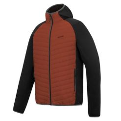 Kurtka męska hybrydowa Andreson. Brązowe kurtki sportowe męskie Regatta, m, bez wzorów, z softshellu, bez kaptura, trekkingowe. Za 229.99 zł.