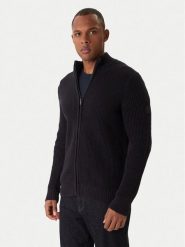 JOOP! Jeans Kardigan Hajoros 30047664 Czarny Modern Fit. Czarne swetry męskie JOOP! Jeans, m, bez wzorów, z bawełny, bez kołnierzyka, bez ramiączek. Za 659.99 zł.