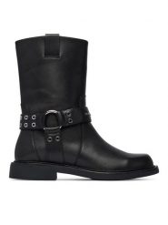 Karl Lagerfeld Jeans Botki Sadie KL47466 Czarny. Czarne botki damskie Karl Lagerfeld Jeans, bez wzorów, z jeansu, bez obcasa, bez zapięcia. Za 1,229.00 zł.