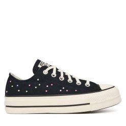 Trampki Converse. Czarne trampki i tenisówki damskie Converse, bez wzorów, bez zapięcia. Za 419.99 zł.