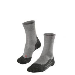 Skarpetki Falke RU4 Wool. Szare skarpety męskie Falke, bez wzorów. Za 152.50 zł.