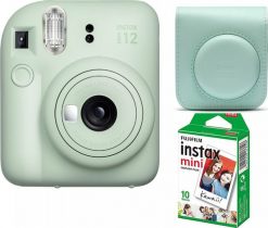 Aparat cyfrowy Fujifilm Fujifilm Instax Mini 12, mint green + film. Aparaty kompaktowe FUJIFILM. Za 513.99 zł.