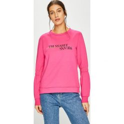 Trussardi Jeans - Bluza. Szare bluzy damskie TRUSSARDI JEANS, l, bez wzorów, z bawełny, bez ramiączek, bez kaptura. W wyprzedaży za 219.90 zł.