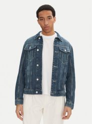 Tom Tailor Kurtka jeansowa 1044967 Niebieski Regular Fit. Niebieskie kurtki męskie Tom Tailor, m, bez wzorów, z bawełny, bez kaptura. Za 149.99 zł.