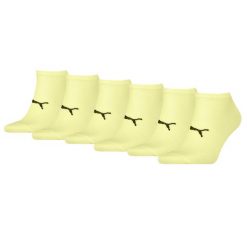 Skarpety Puma Sport Sneaker Light, 6 pary ?ó?ty. Żółte skarpetki damskie Puma, bez wzorów, z elastanu. W wyprzedaży za 188.79 zł.