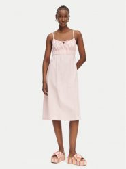 Roxy Sukienka letnia Rosie ERJWD03871 Różowy Regular Fit. Czerwone sukienki damskie Roxy, na lato, m, bez wzorów, z bawełny, bez kołnierzyka, bez ramiączek. Za 339.99 zł.
