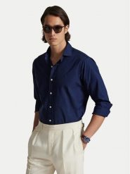 Polo Ralph Lauren Koszula 710P01396003 Granatowy Custom Fit. Niebieskie koszule męskie Polo Ralph Lauren, l, bez wzorów, z bawełny, bez kołnierzyka, bez ramiączek. Za 779.99 zł.