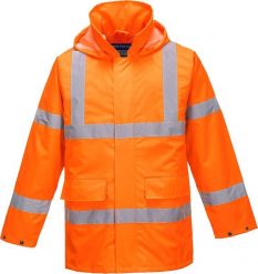 Kurtka męska Portwest S160 - Kurtka ostrzegawcza Lite Traffic - pomarańczowy 2XL. Brązowe kurtki męskie Portwest, m, bez wzorów, bez kaptura. Za 152.09 zł.