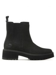 Timberland Sztyblety Carnaby Cool Basic Chlsea TB0A5NPK0151 Czarny. Czarne botki damskie Timberland, bez wzorów, z nubiku, bez obcasa, na płaskiej podeszwie, bez zapięcia. Za 589.99 zł.
