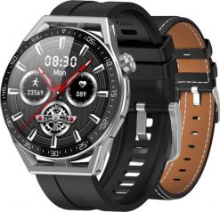Smartwatch Rubicon RNCE88 Czarny (rubicon_20230116121918). Czarne zegarki smartwatch Rubicon, bez wzorów. Za 272.76 zł.