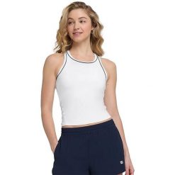 Damski tank top Wilson Team. Białe koszulki sportowe damskie Wilson, bez wzorów, bez ramiączek. Za 229.50 zł.