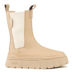 Buty damskie sportowe Puma MAYZE STACK CHELSEA. Brązowe obuwie trekkingowe damskie Puma, bez zapięcia. W wyprzedaży za 248.00 zł.