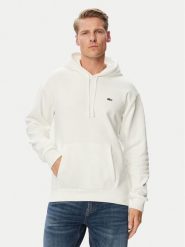 Lacoste Bluza SH8863 Kremowy Relaxed Fit. Białe bluzy męskie Lacoste, m, bez wzorów, z bawełny, bez ramiączek, bez kaptura. Za 639.99 zł.
