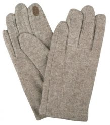 Delikatne i Wygodne Rękawiczki z Wełną - Męskie - Jasny Beż, Melanż. Rękawiczki męskie Em men's accessories, na jesień, bez wzorów, z poliesteru. Za 99.00 zł.