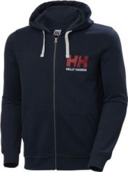 Helly Hansen Bluza męska Logo Full Zip Hoodie Navy r. M (34163_597). Niebieskie bluzy męskie Helly Hansen, m, bez wzorów, bez kaptura. Za 449.99 zł.