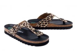 DR. BRINKMANN 700915-00 leo, klapki japonki damskie. Brązowe klapki damskie Dr. Brinkmann, bez wzorów, ze skóry, bez obcasa, bez zapięcia. Za 289.90 zł.