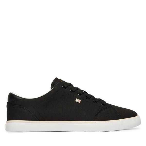 Tenisówki Tommy Hilfiger. Czarne trampki i tenisówki damskie Tommy Hilfiger, bez wzorów, bez zapięcia. Za 158.99 zł.