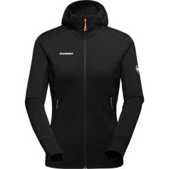Bluza trekkingowa damska Mammut Taiss Light ML Hooded Jacket. Czarne bluzy damskie Mammut, xl, bez wzorów, klasyczne, bez ramiączek, z kapturem. Za 590.38 zł.