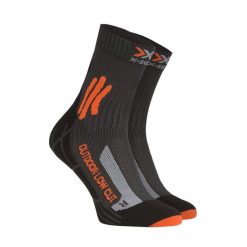 Skarpety trekkingowe X-Socks Trek Outdoor Low Cut 4.0. Szare skarpetki damskie X-Socks, bez wzorów. W wyprzedaży za 96.00 zł.