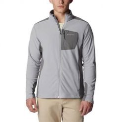 Bluza sportowa męska Columbia 2013604039. Szare bluzy sportowe męskie Columbia, l, bez wzorów, z poliesteru, bez kaptura. Za 149.99 zł.
