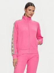 Guess Bluza V2YQ16 KB3P2 Różowy Regular Fit. Czerwone bluzy damskie Guess, s, z aplikacjami, z bawełny, bez ramiączek, bez kaptura. Za 229.99 zł.