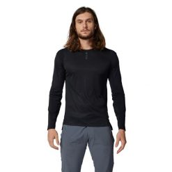 Longsleeve rowerowy męski Fox Racing Flexair Pro. Czarne bluzy męskie Fox Racing, l, bez wzorów, sportowe, bez ramiączek, bez kaptura. Za 349.99 zł.