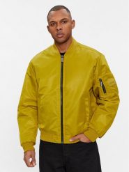 Calvin Klein Kurtka bomber Hero K10K109907 Zielony Relaxed Fit. Zielone kurtki męskie Calvin Klein, m, bez wzorów, z syntetyku, bez kaptura. Za 909.99 zł.