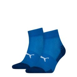 Zestaw 2 skarpetek Puma Sport Quarter z amortyzacją, niebieski. Niebieskie skarpety męskie Puma, bez wzorów, z elastanu. Za 86.99 zł.