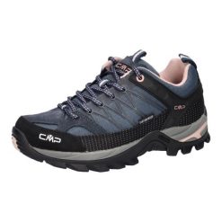 Damskie Niskie buty trekkingowe CMP Rigel waterprof. Czarne obuwie trekkingowe damskie CMP, z meshu, bez zapięcia. Za 387.80 zł.