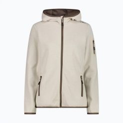 Bluza trekkingowa damska CMP 34H6376 Fix Hood. Brązowe bluzy damskie CMP, m, bez wzorów, z bawełny, bez ramiączek, bez kaptura. Za 229.99 zł.