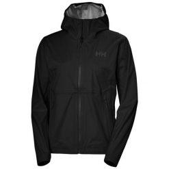 Damska kurtka wodoodporna Helly Hansen Momentum 3L Stretch. Czarne kurtki sportowe damskie Helly Hansen, l, bez wzorów, bez ramiączek, bez kaptura, trekkingowe. Za 801.99 zł.