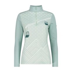 Damski bawełniany sweter z golfem CMP Softech. Niebieskie swetry nierozpinane damskie CMP, m, bez wzorów, z bawełny, sportowe, bez kołnierzyka, bez ramiączek. Za 299.70 zł.