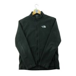 Second life - Kurtka polarowa męska z wysokim kołnierzem - Stan bardzo dobry. Czarne kurtki męskie The North Face, m, bez wzorów, z materiału, eleganckie, bez kaptura. Za 190.96 zł.